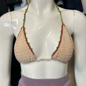 Delfina Italy crocheted bikini top